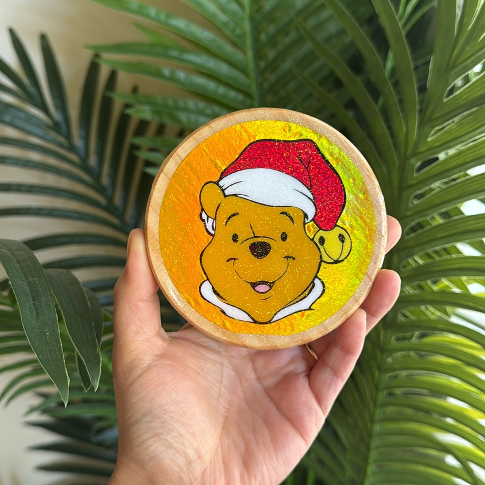Winnie The Pooh Christmas Coaster